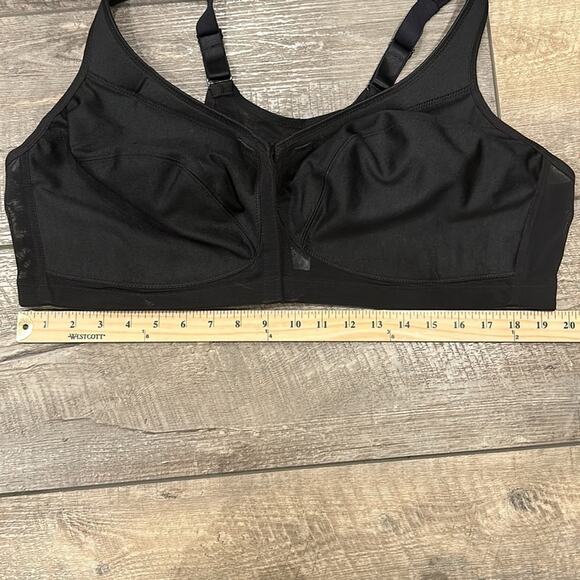 NWOT Glamorise Full Figure MagicLift Front Closure Posture Back Bra 48D - Picture 4 of 6